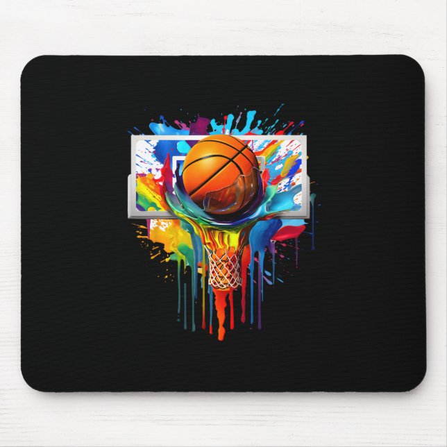 Mousepad Drip Sketll Paint Splash Dripping Sketll Slam Dunk (Frente)