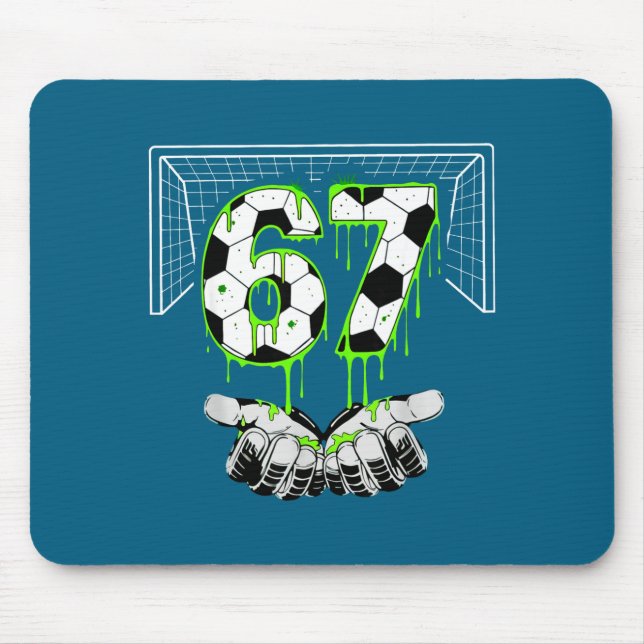 Mousepad Drip Soccer Six Alpha Seven 67 Gen (Frente)