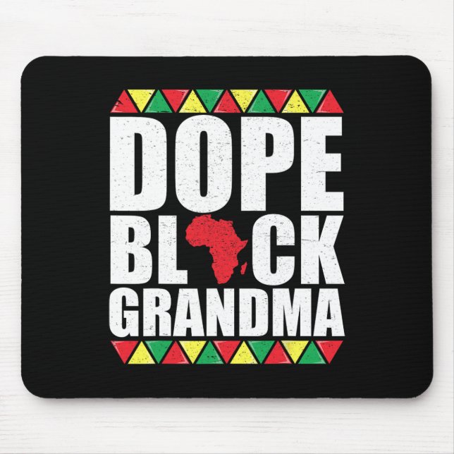 Mousepad Drogas Avó Negra Mês da História Negra  (Frente)