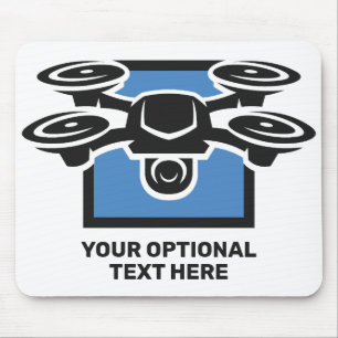Mousepad Drone de Texto Personalizado