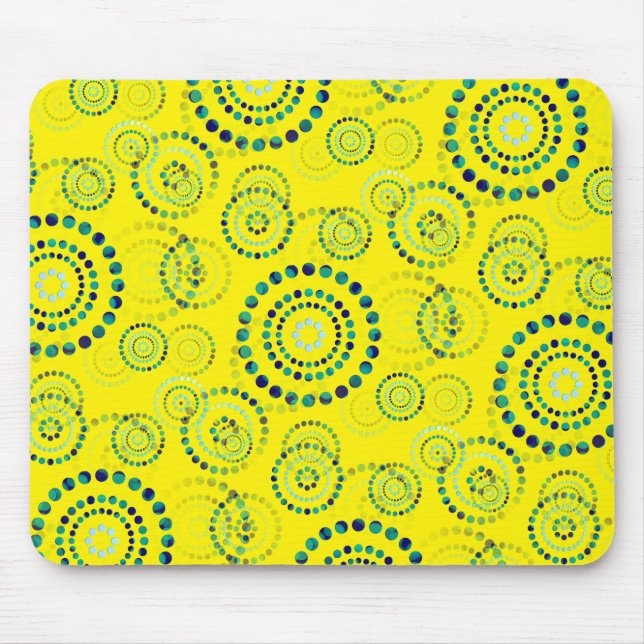 Mousepad Dts Circle Power Flowers II + seu backgr. & ideia (Frente)