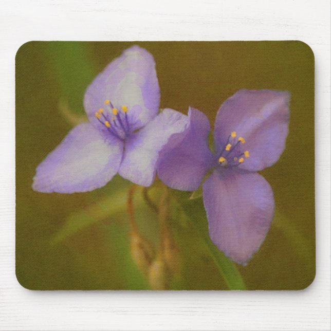 Mousepad Duas Bonito "Flores Selvagens Roxas" (Frente)