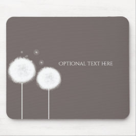 Mousepad Duas Dandelions Bege Rústico Casa Campo