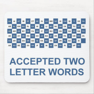 Mousepad Duas letras com a versão dos EUA