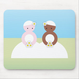 Mousepad Duas noivas um caucasian
