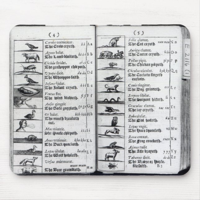 Mousepad Duas páginas 'de Orbis Sensualium Pictus (Frente)