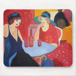 Mousepad Duas senhoras em um café