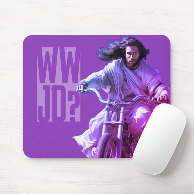 Mousepad Dubman Does Design: Jesus on Wheels, Enviado por D (Com mouse)