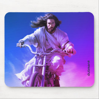 Mousepad Dubman Does Design: Jesus on Wheels, Heaven sent