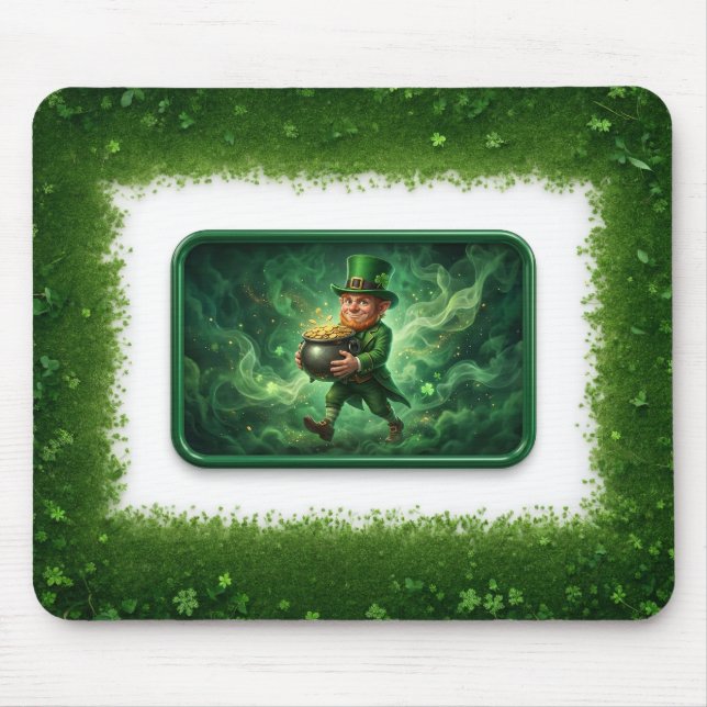 Mousepad Duende Carregando Panela de Ouro (Frente)