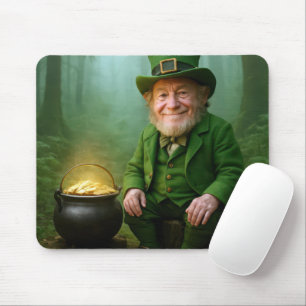 Mousepad Duende Irlandês com uma Panela de Ouro