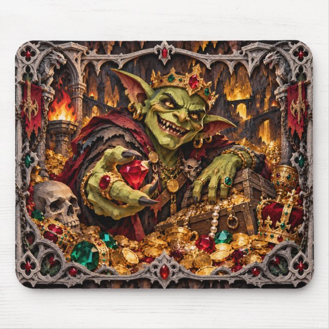 Mousepad Duende, Monstro de Corte de Papel (Frente)