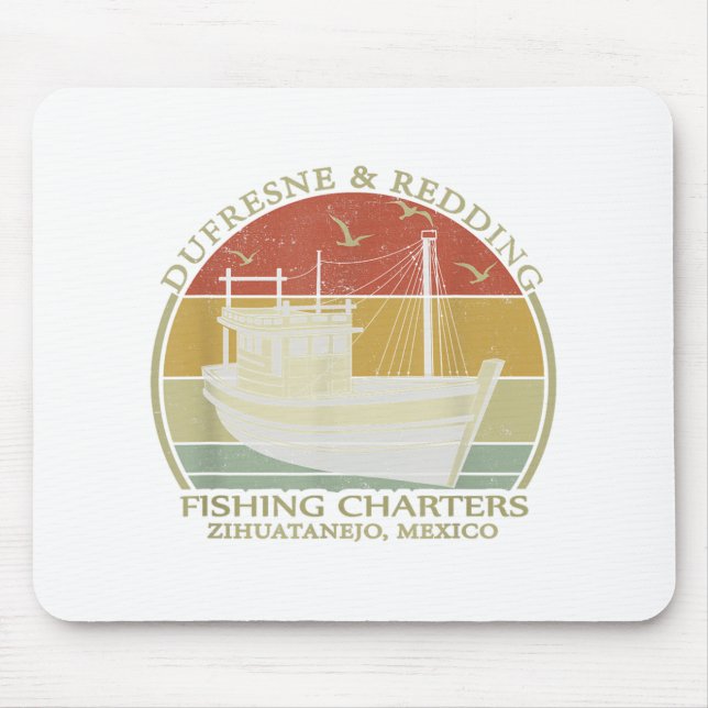 Mousepad Dufresne And Redding Fishing Charters - Fi Vintage (Frente)