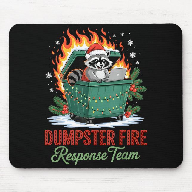 Mousepad Dumpster Fire Resnse Team Leader Christmas  (Frente)