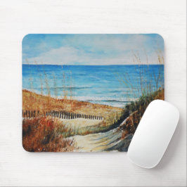 Mousepad Dunas de areia de praia e pintura oceânica