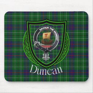Mousepad Duncan Scottish Clan Tartan & Crest