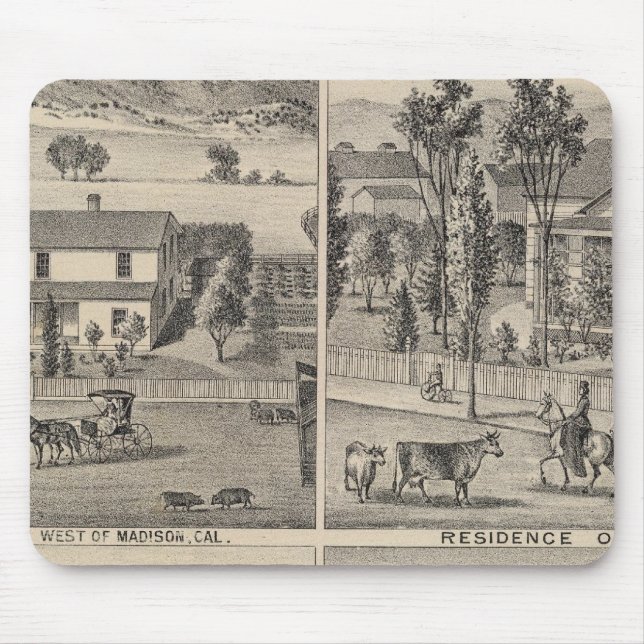 Mousepad Dunnigan, Winters, Madison fazenda (Frente)