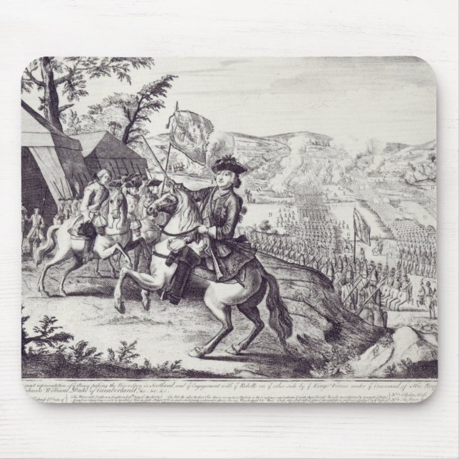 Mousepad Duque de William de Cumberland e o rebelde (Frente)