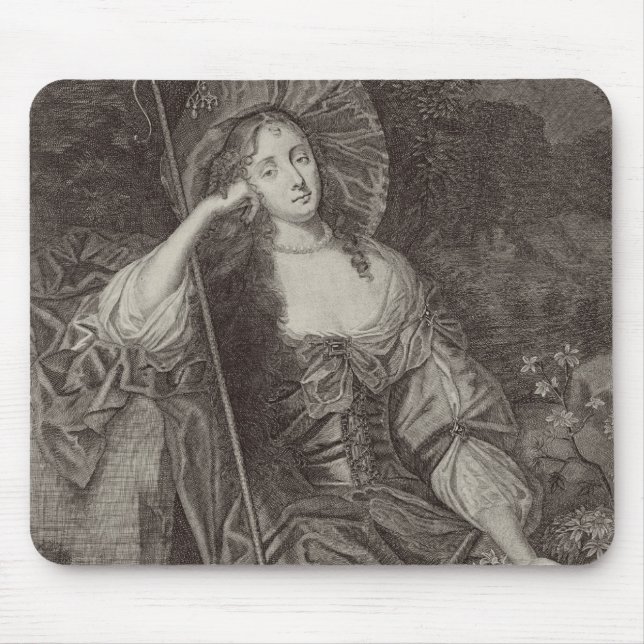 Mousepad Duquesa de Barbara de Cleaveland (1641-1709) como (Frente)