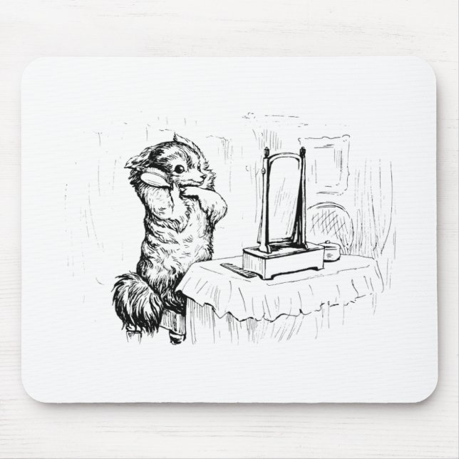 Mousepad Duquesa, o Cão escovando o cabelo (Beatrix Potter) (Frente)