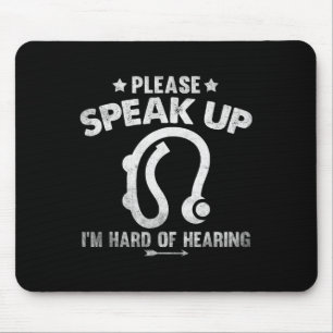 Mousepad Duro Da Audição Da Vintagem Imparada Por Favor Sp