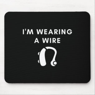 Mousepad Duro de audição Estou Vestindo um aparelho auditiv