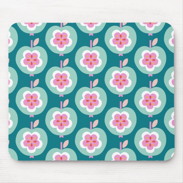 Mousepad Dutch Retro Apple Teal (Frente)