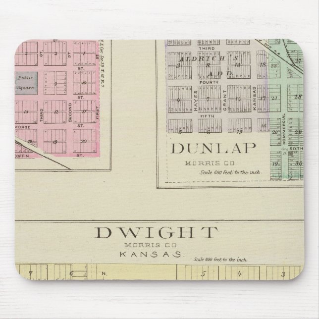 Mousepad Dwight, Wilsey, Dunlap, Kansas (Frente)