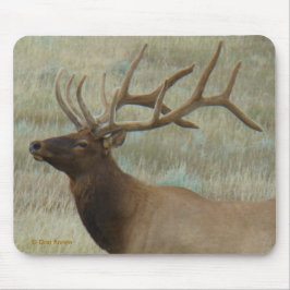Mousepad E9 Alce Macho em Veludo Cabeça e Ombros