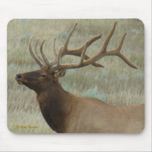 Mousepad E9 Bull Elk em Velvet Head and Shoulders
