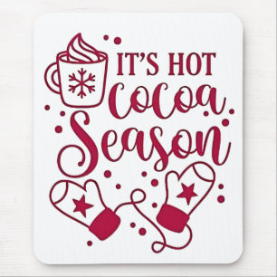 Mousepad É a estação de chocolate quente Natal Cacoa