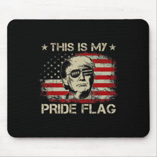 Mousepad É A Minha Bandeira Do Orgulho Trump 2024 American