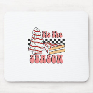 Mousepad É a Temporada Árvore de Natal Groovy Retro Debbie