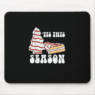 Mousepad É a Temporada Árvore de Natal Groovy Retro Vintage