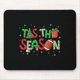 Mousepad É a Temporada de Futebol Árvore de Natal Café Feli