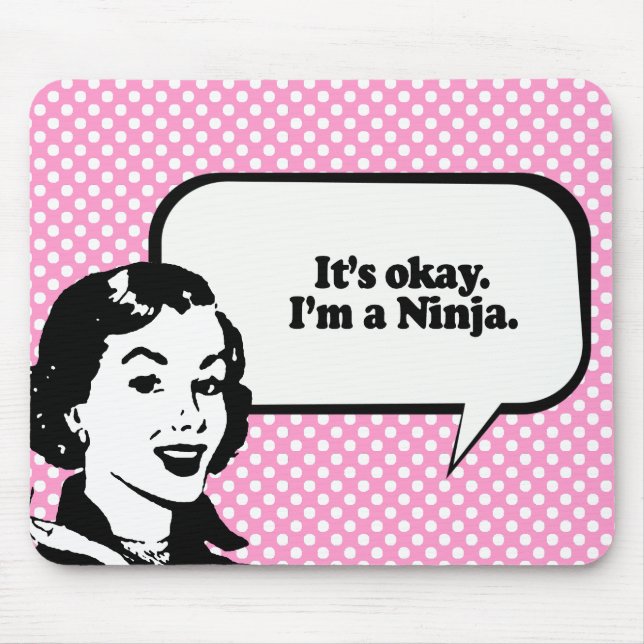 Mousepad É APROVADO, mim é A NINJA. (Frente)