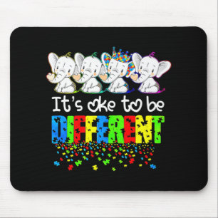 Mousepad É bom ser diferente, sabendo do Autismo de Elefant