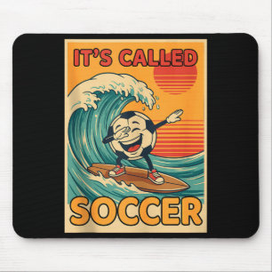 Mousepad É chamado de Futebol Camisa Divertida Retro Bola F