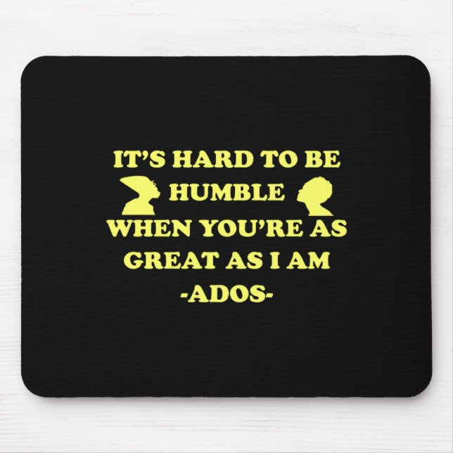 Mousepad É Difícil Ser Humilde História Negra Orgulho Negro (Frente)