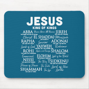 Mousepad É dos Nomes do Rei Jesus Deus Hebraico
