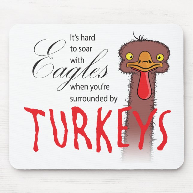 Mousepad É Duro Soar Com Águias... (Frente)