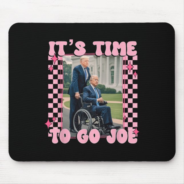 Mousepad É hora de ir Joe Funny Trump 2024 (Frente)
