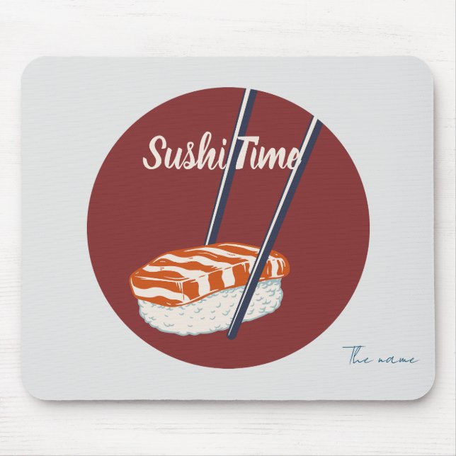 Mousepad É hora de sushi, sushi (Frente)