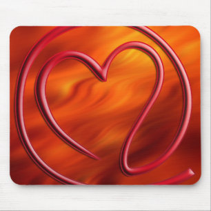 Mousepad e m um i l 4 vermelho do fogo de y o u  