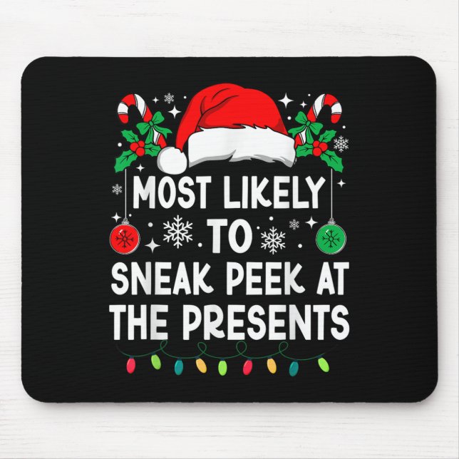 Mousepad É Mais Provável Que Se Espete No Presente Natal (Frente)
