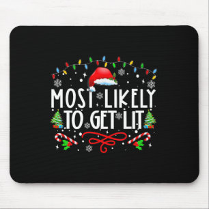 Mousepad É Mais Provável Ter Um Natal De Família De Bebendo