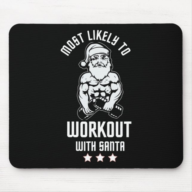 Mousepad É Mais Provável Trabalhar Com Papais noeis Da Famí (Frente)
