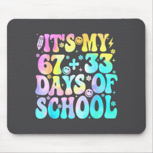 Mousepad É Meu 67 33 Dias De Escola Lindo Tie Dye 100