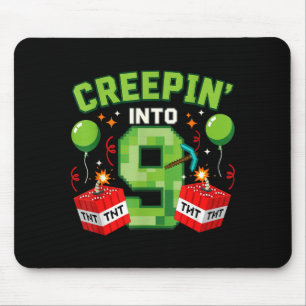 Mousepad É Meu 9º Aniversário Menino Jogador Se Esgueirando