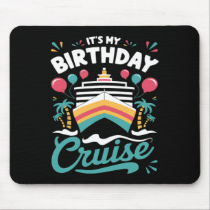 Mousepad É meu aniversário Cruzeiro Férias Festa de Anivers